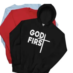 GOD FIRST Christian Hoodie