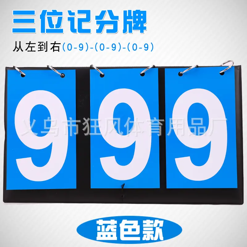 3 digit (all blue) scoreboard