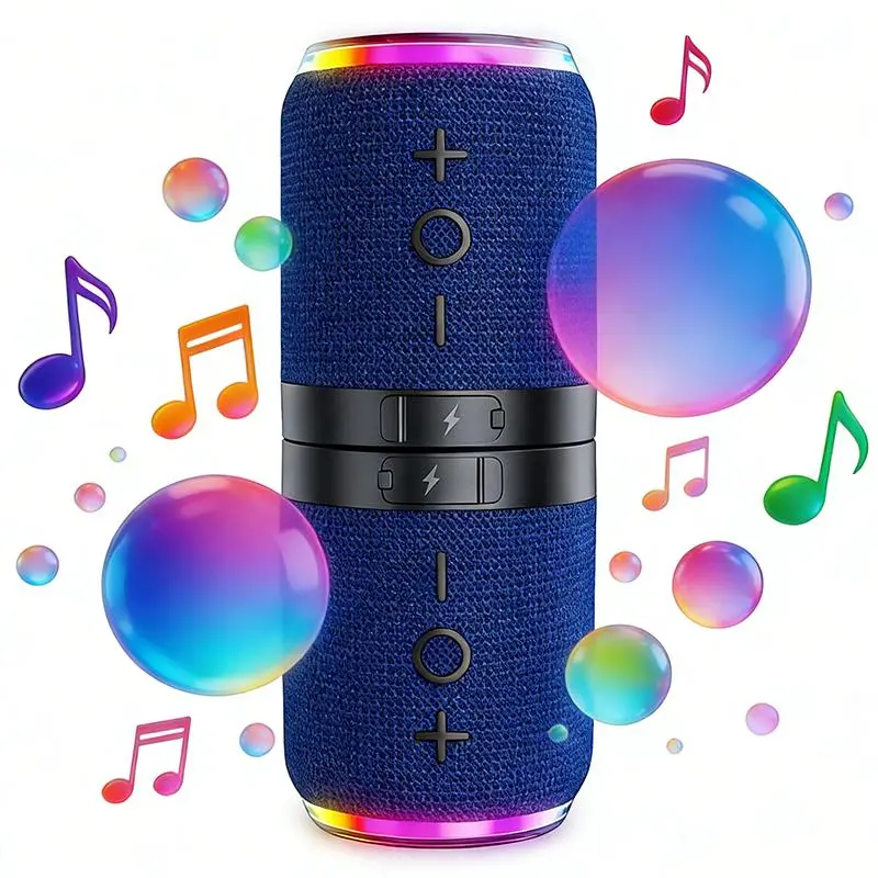 Portable Waterproof Split Bluetooth Speaker 2-in-1 Magnetic Design, 20W Stereo Sound Bluetooth 5.4 for Camping
