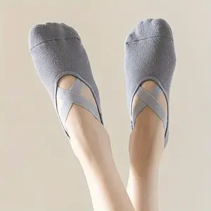 Women's yoga ankle socks, 1/3/5 pairs of non slip breathable comfortable sports grip socks, suitable for Pilates, dance, fitness, gym and exercise, women's indoor and outdoor socks, women's sock setRAIMENTRY