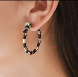 Beetlejuice Hoop Earrings