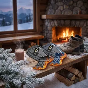 Merino Wool Ski Socks for Women and Men - 2 Pairs Knee High Winter Warm Thermal Performance Socks for Skiing Snowboarding Outdoor Sports, Breathable Comfortable Moisture-Wicking Cold Weather Socks