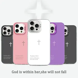 The Holy Cross and Bible Psalms Phone Case for iPhone Samsung 17Pro Max Air 16 15Plus 14 13 12 11 XR XS Galaxy S25 S24 S23 Fe S22 Plus Ultra, Shockproof Drop, Protection Durable, Faithful Tech Advanced Fashion Gift.