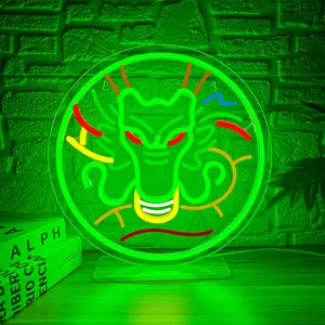 1pc Anime Dragon Ball Neon Sign for Wall Decor,Anime Led Sign for Boys Bedroom Decor,Dragon Neon Lights for Man Cave,dragon Light Up Sign for Gaming Room Decoration, Home Decor Light