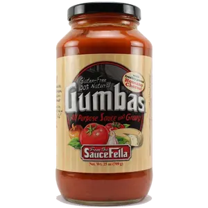 Gumbas Gourmet All Purpose Sauce & Gravy with Freshly Grated Romano Cheese 25 Oz Gluten-Free Natural Versatile Cooking Companion