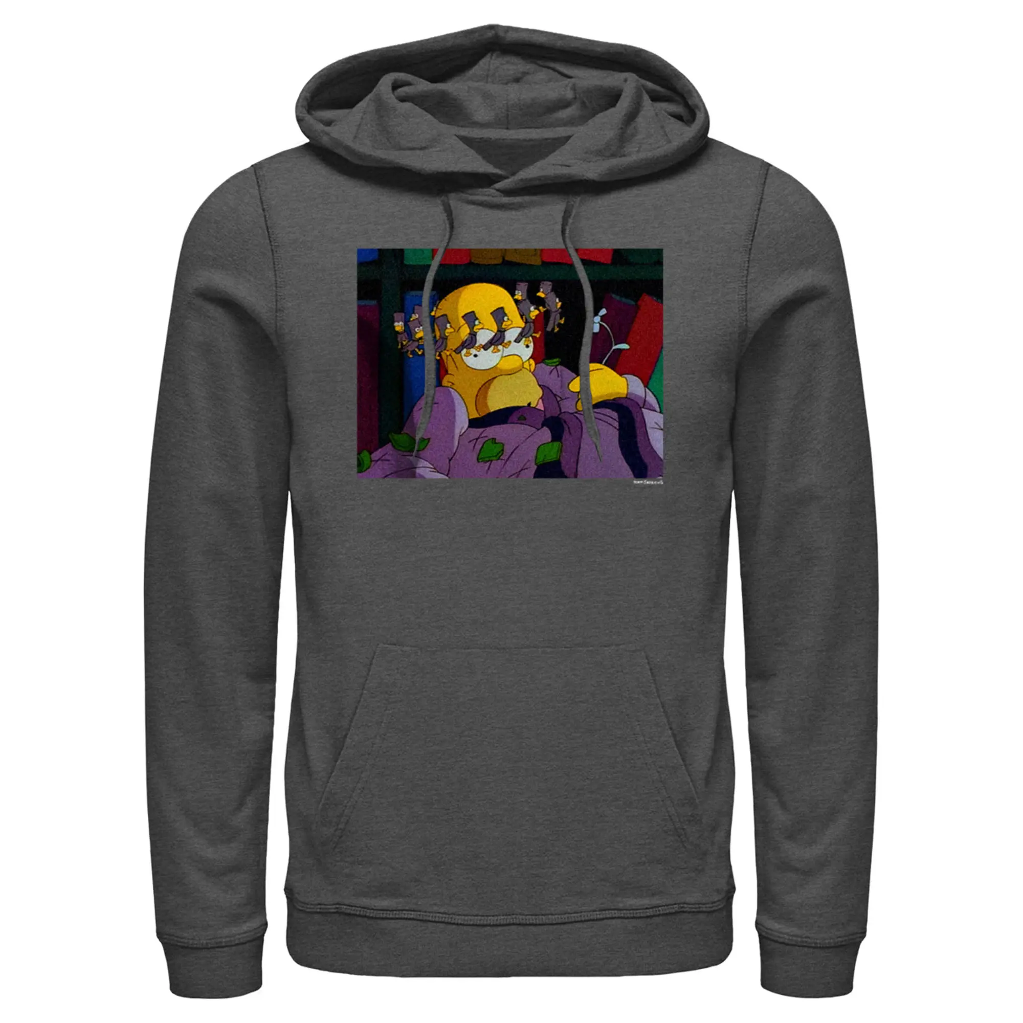Men's The Simpsons Homer Seeing Stars Pull Over Hoodie