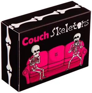 Couch Skeletons Card Game - Quick and Easy to Learn 2 Player Game - Spooky Sassy Skeletons - Perfect for Couples - Bonus Cards Included