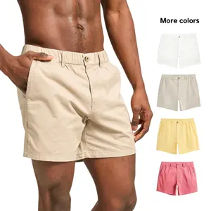 Men's 5.5 in Cotton Casual Mesh Shorts - Zipper, Pockets, Comfortable Fit, Spandex, Plain Beige,  Summerwins  Mensfashion | Ideal for Tropical Wetsuit Belt Use (Sports & Outdoor Swim Trunks) summerwins,summerwins