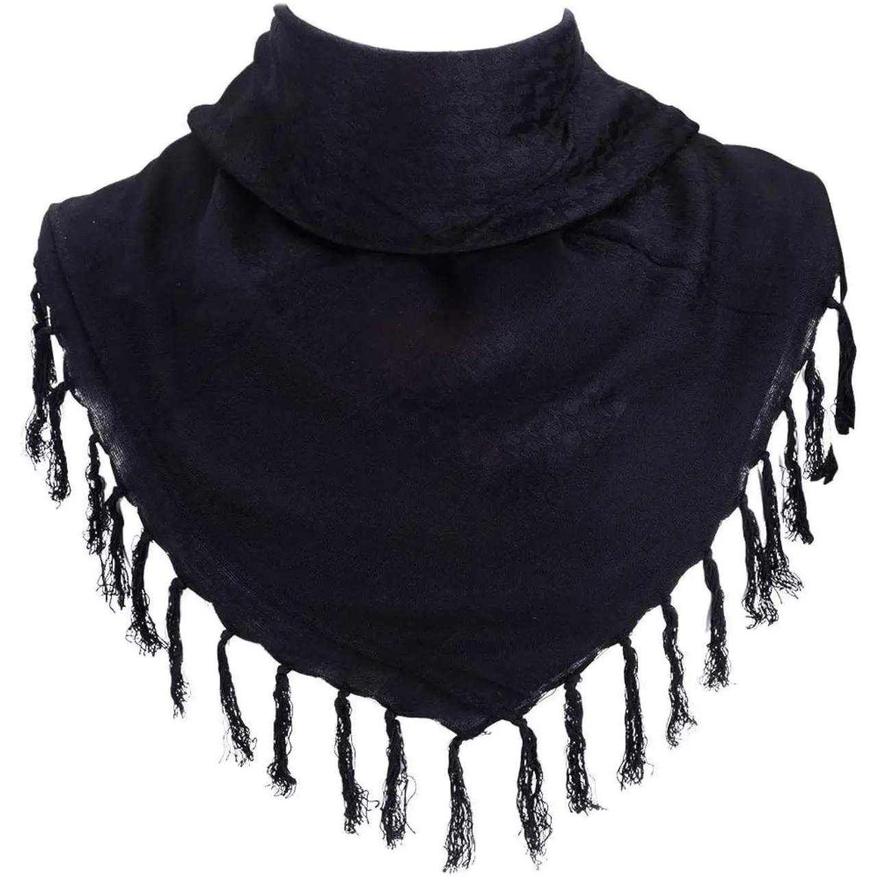 100% Cotton Scarf Military Shemagh Arab Tactical Desert Keffiyeh Thickened Head Neck Scarf Wrap for Women and Men 43"x43" Cotton Desert Scarf for Outdoor Adventures