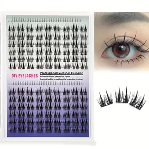 14 rows of double pointed wheat ear false eyelashes mixed with lower eyelashes 14 rows of large capacity eyelashes extension eyelashes personal false eyelash set eyelash extension