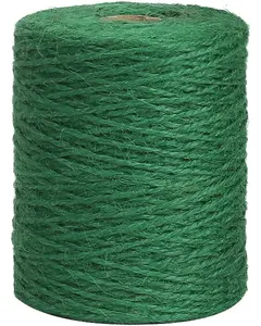 Garden Twine, 656 Feet 2mm Green Plant Ties, Strong Jute Twine String for Climbing Plants, Tomatoes, Floristry, Crafts