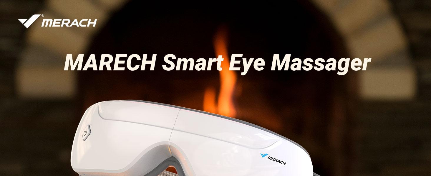 Merach Eye Massager with Heat Compression and Bluetooth Music Eye Care Device Smart Eye Mask for Relax Birthday Gifts