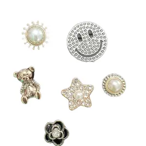 6pc Bear and Star Shoe Charms - Shoe Decoration for Footwear Comfort jib bitz