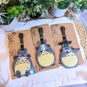 My Dearest Neighbor Luggage Tags | Japanese Anime Characters, ID Tags, Cute Cartoon Travel Tags | Silicone Vacation Travel Accessories,Backbag Tags, Toto