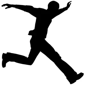 Running Silhouette Stencil by Crafty Stencil