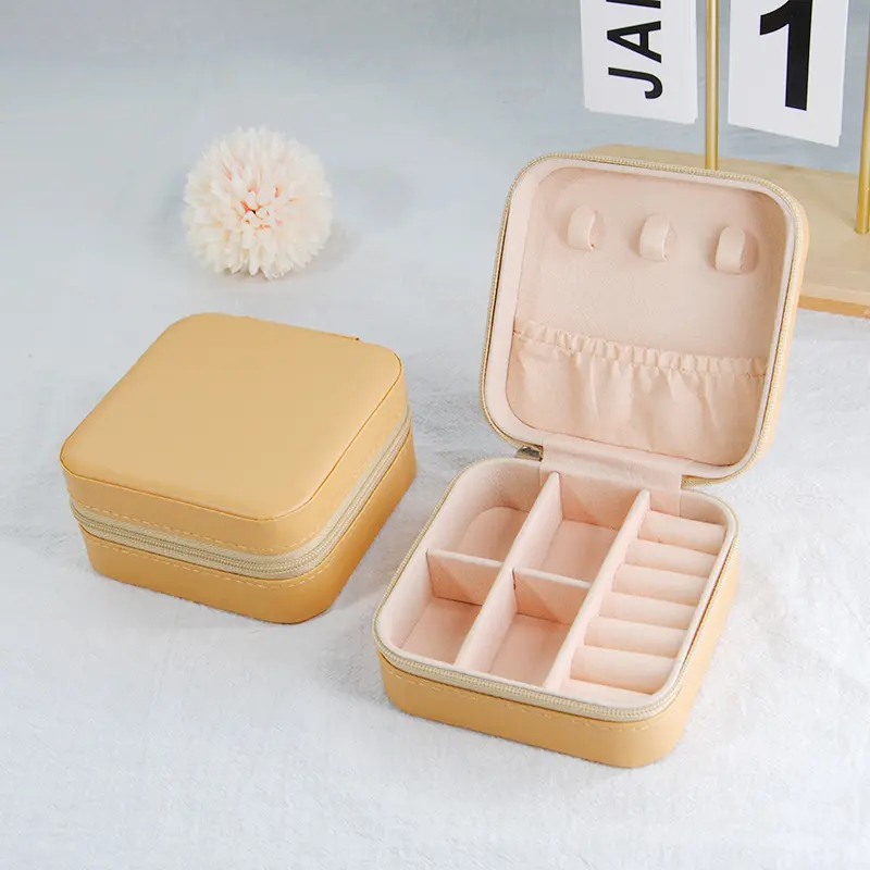 PU Zipper Style - Khaki