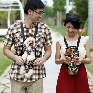 Go Out Portable Pet Bag Breathable Travel Carrier with Adjustable Straps and Velcro Closure for Dogs