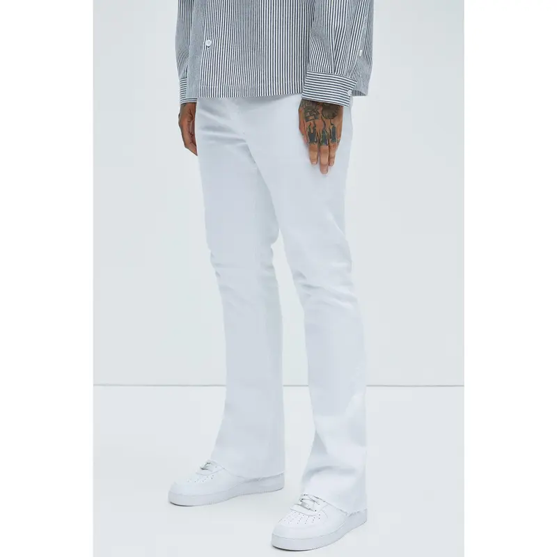 Cornell Slim Flare Jeans - White