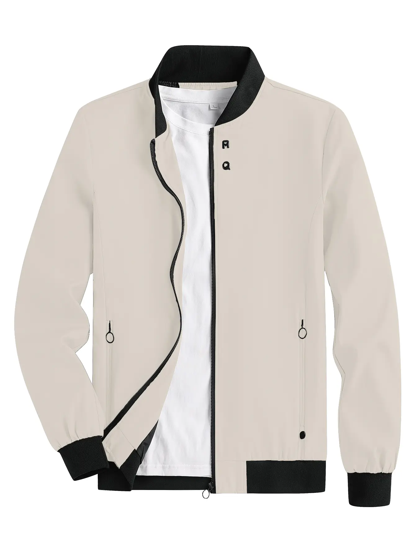 Men's Fashionable Bomber Jacket, Casual Loose-Fit Design, Perfect for Spring & Fall, Comfortable Woven Fabric, Ideal for Sports & Leisure Wear, Collared Jacket, Casual Zipper Coat, Casual Bomber Jackets