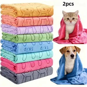 Pet Quick-Dry Towel, Highly Absorbent and Soft, Ideal for Dog and Cat Grooming, Perfect Gift for Pet Shops, Essential Post-Bath Item