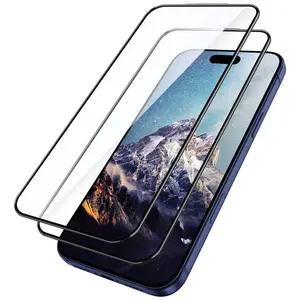 JETech 3D Full Coverage Screen Protector for iPhone 17 Series, 9H Tempered Glass Anti-Fingerprint & Auto-Align Installation, Case-Friendly, Series Display, 2-Pack