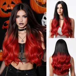 Cosplay Wig Fashion Big Wave Long Curly Silver Gray Highlighted Full Wig for Women body wavy wig crimped  wigs gorgeous fashion fluffy wig