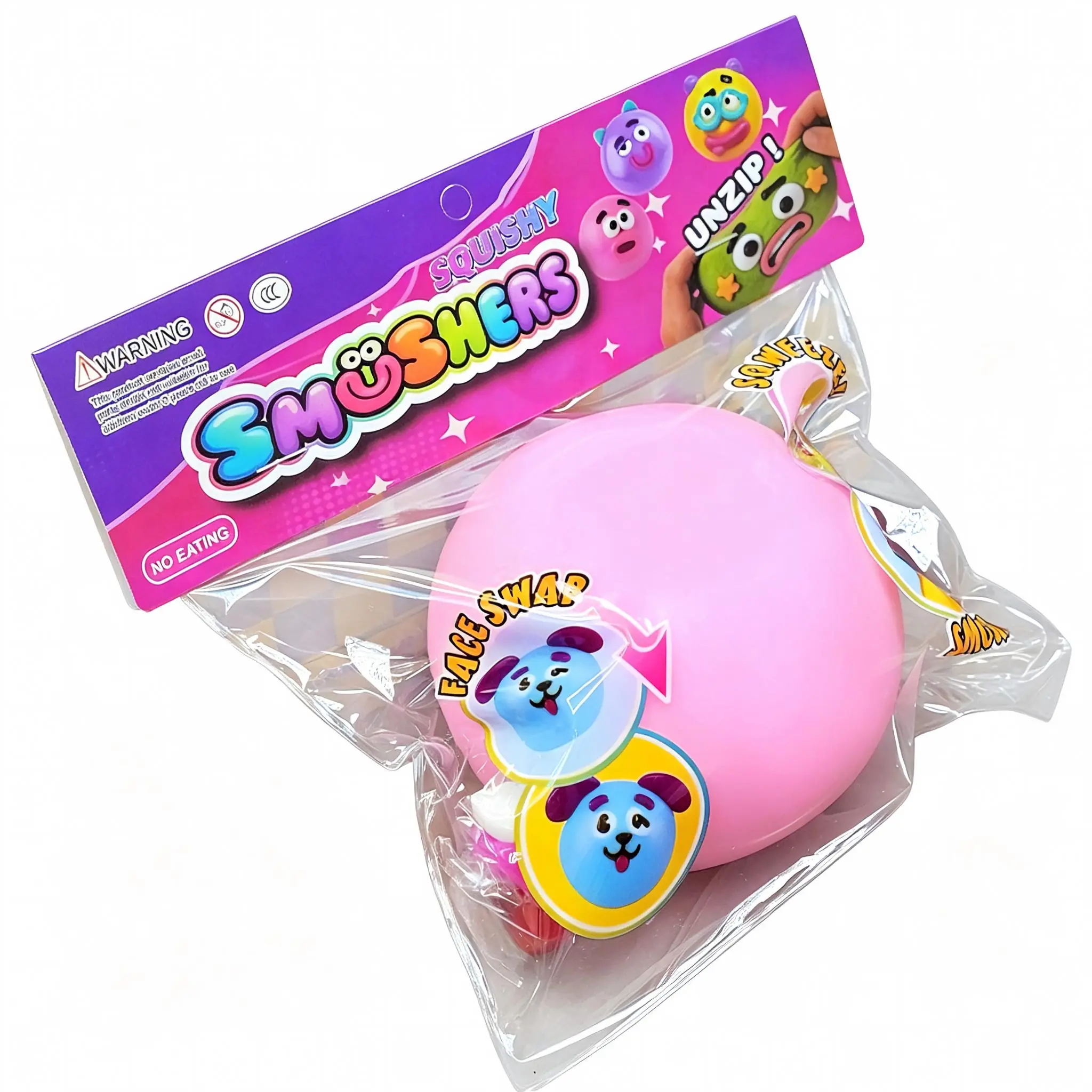 2026 NEW Squishy Cutie Toy, Funny Face Curiosities Dog Face Swap Squishy Soft Moldable Multisensory Stress Relief for Anxiety Safe Maltose Material Portable Sensory Decompression Gift Party Favors,Stress Squeeze Ball