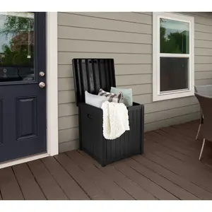 Pure Garden Storage Box- 50-Gallon Container for Patio Storage