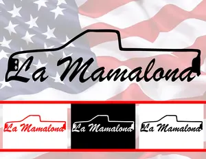 La Mamalona 8inch Vinyl Decal Weatherproof UV Resistant Bold Solid Color Easy Peel Stick for Vehicles Gear Lockers Bold Statement Piece