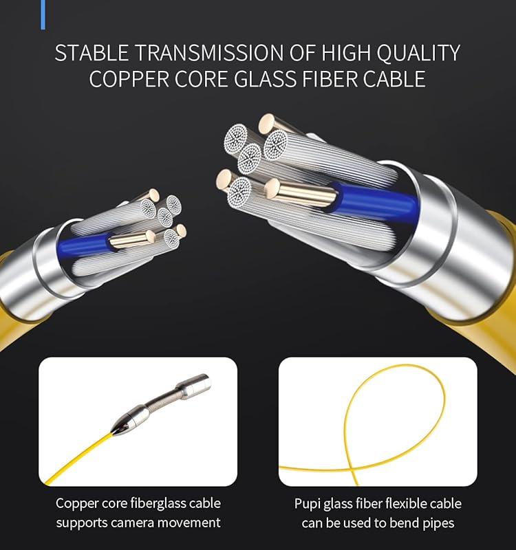 Sewer Camera, 66ft/20M 4.3" Pipe Drain Inspection Camera with DVR Function & Snake Cable, Waterproof IP68 Borescope w/LED Lights, Industrial Endoscope for Home Wall Duct Drain Pipe Plumbing