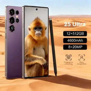 S25 Ultra Unlocked 5G Smartphone, 12GB+512GB, 6800mAh Battery, Fast Charging Capability, Android 14 System, 108MP+48MP Camera, Face & Fingerprint Unlock | Dual SIM | Autofocus | Built-in Pen | Card Port，
