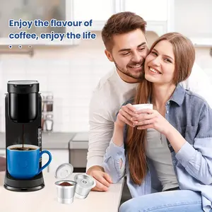 [Mother's Day gift] Best Gift Choice2 Pack Stainless Steel Reusable K-Cups Coffe Pods Compatible With Kuerig 1.0 Coffe Maker Machine