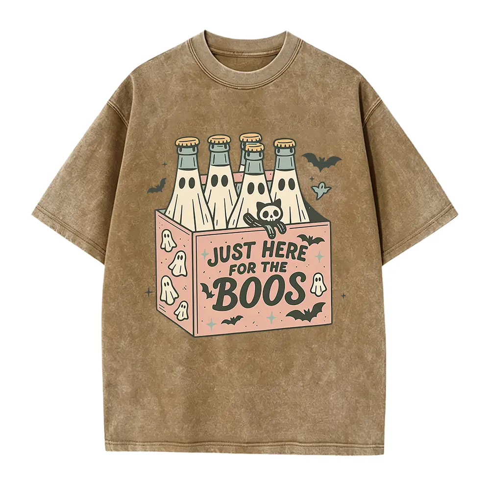 Washed T-shirt-Coffee