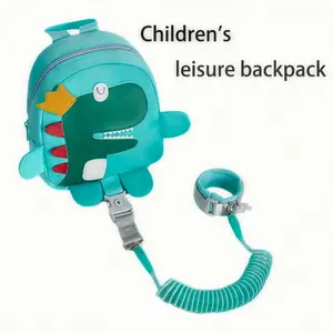 Cartoon Dinosaur Backpack |   Lightweight, Casual Style with Adjustable Shoulder Straps, Lining, Zipper Closure, Ideal for Going Out