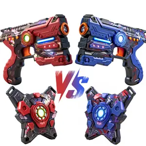 Laser Tag Blaster Set for Kids, Infrared Battle Toy with Light & Sound Effects, Team Battle Game Set with Arm Targets, Indoor Outdoor Play Toy for Boys Girls