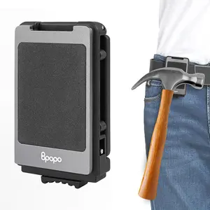 Magnetic Belt Clip for Tools,Powerful Magnet Tool Holster Clip-on Belt Easy Access to Screws, Nails, Hammer, Sockets, Pliers, Drill Bits,Magnetic Tool and Hardware Holder