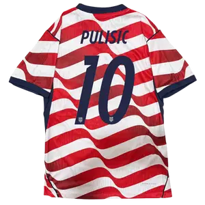 Soccer jersey/26-27 USA home/fan version/red/men's/short sleeved/sports top/No.10