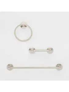 3pc Bath Hardware Set Brushed Nickel - Threshold