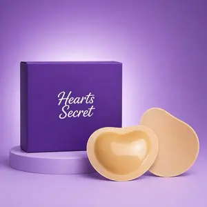 Hearts Secret Invisible Push-Up Inserts for Womenswear Bras - Enhance Your Look with Comfort and Style. Seamless and Smooth For Every Outfit. Waterproof Portable Bra