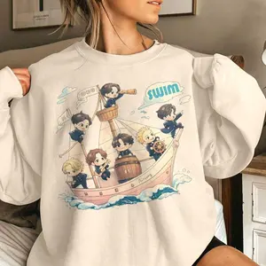 Arirang World Tour Swim Track Shirt, Bangtan 2026 Concert Tee, Merch Gift for Kpop Fan, Retro Music Fan Gift, Unisex Shirt, Gift For Fan EGC