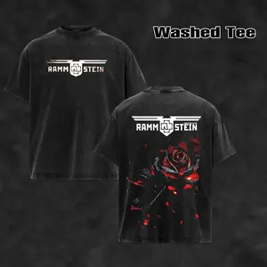 Vintage Rammstein T-shirt , Rammstein Band T-shirt & Hoodie , Rock Music Lover T-Shirt , Vintage Band Shirts  Fabric Fit Top , Top Men's and Women's Clothing