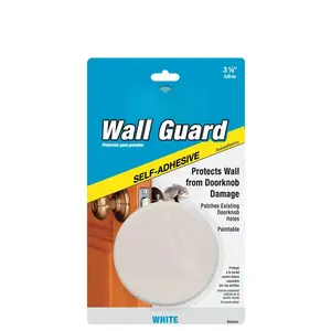 41072051033 Self-Adhesive Wall Guard, White, 3-1/4"