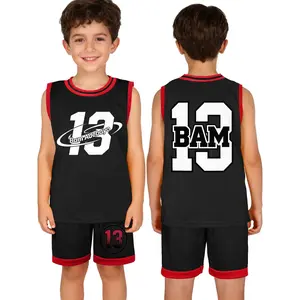 Kids Adebayo #13 Basketball Outfit | Best Gift For Young Basketball Fans | Boys Girls Jersey Shorts Set Summer Sportswear