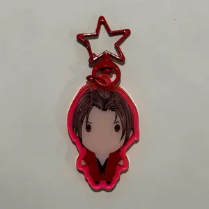 Miles Edgeworth Inspired Keychain 2” inch Keychain ace attorney