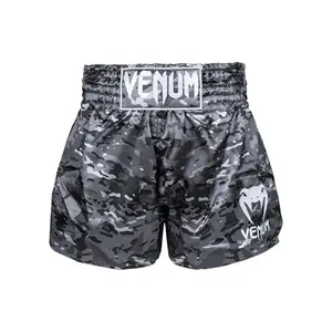 Venum Classic Muay Thai Shorts - Urban Camo - Lightweight Polyester, Side Slits, Wide Traditional Belt, Authentic Thai Made