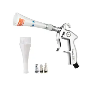 VEVOR Car Cleaning Gun, 6-9.2 Bar High-Pressure Air Blow Gun with 2 Set Nozzles, 360 Rotating Nozzle for Thorough Cleaning, Quickly Blasts Dirt and Dust from Surface, with 1/4 NPT Air Compressor