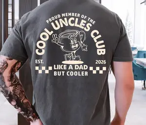 [Sale off up to 50%] Cool Uncles Club Shirt,Uncle Birthday Gift with, Pregnancy Announcement Shirt for New Uncle, Fathers Day Gift, Graphic Streetwear T-shirt