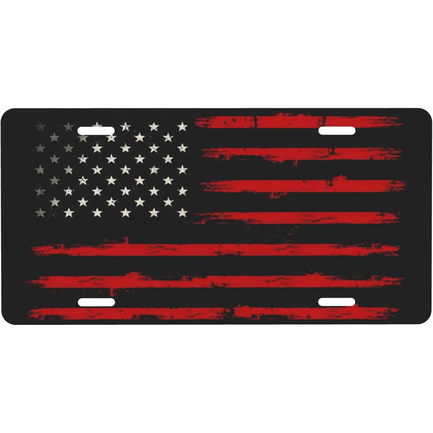 Black Red American Flag