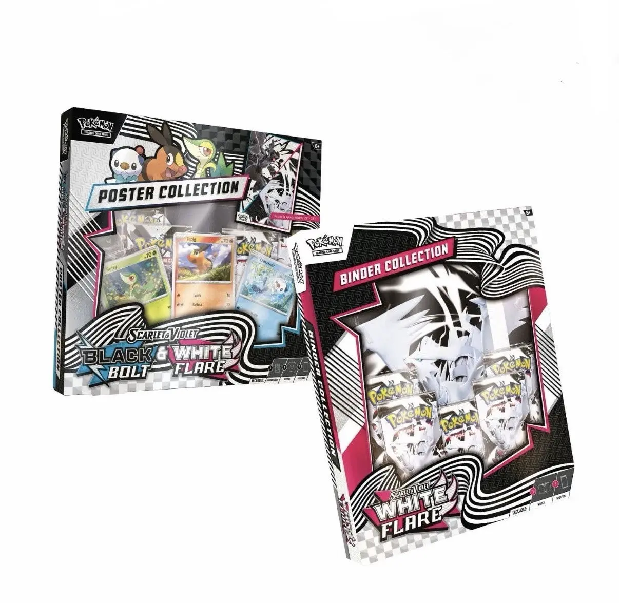 Pokémon TCG: White Flare Binder & Unova Poster Collection