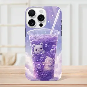 iPhone Cases | Grape Bears iPhone Case - Cute & Protective Phone Cover - Handmade Gift for Bear Lovers